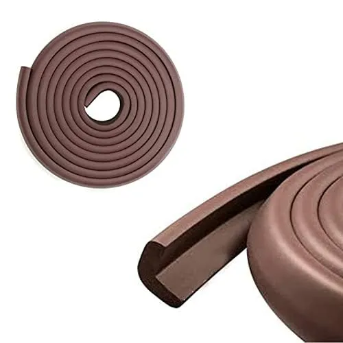 Safe-O-Kid, Edge Guards 5 Meter with 3M Adhesive- Brown (Pack of 1)