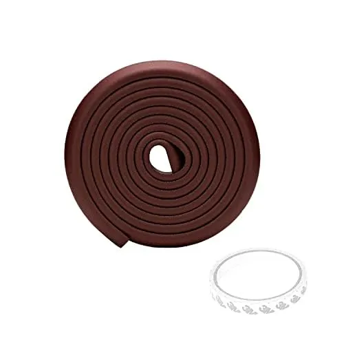 Safe-O-Kid, Edge Guards 5 Meter with 3M Adhesive- Brown (Pack of 1)