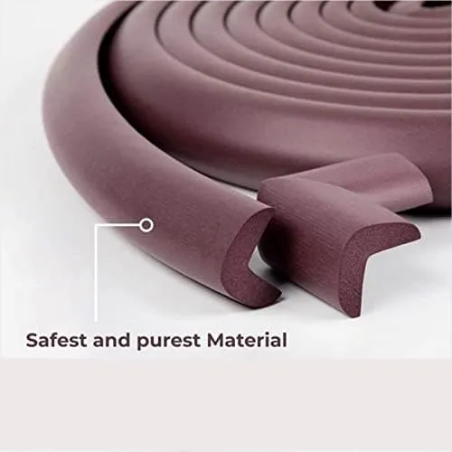 Safe-O-Kid, Edge Guards 5 Meter with 3M Adhesive- Brown (Pack of 1)