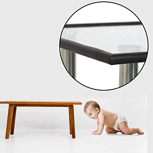 Safe-O-Kid, Soft Cushioned 5 Meter Medium Edge Guards with 3M Adhesive- Black