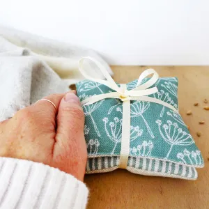 Sea Green Cow Parsley Wheat Hand Warmers