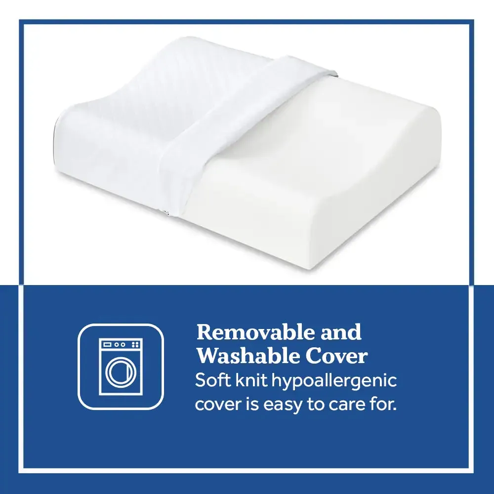 Sealy Essentials Contour Curve Memory Foam Pillow