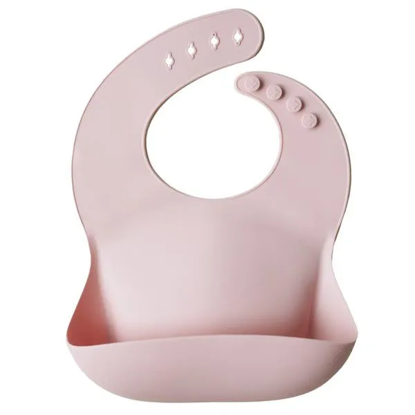 Silicone Baby Bib (Blush)