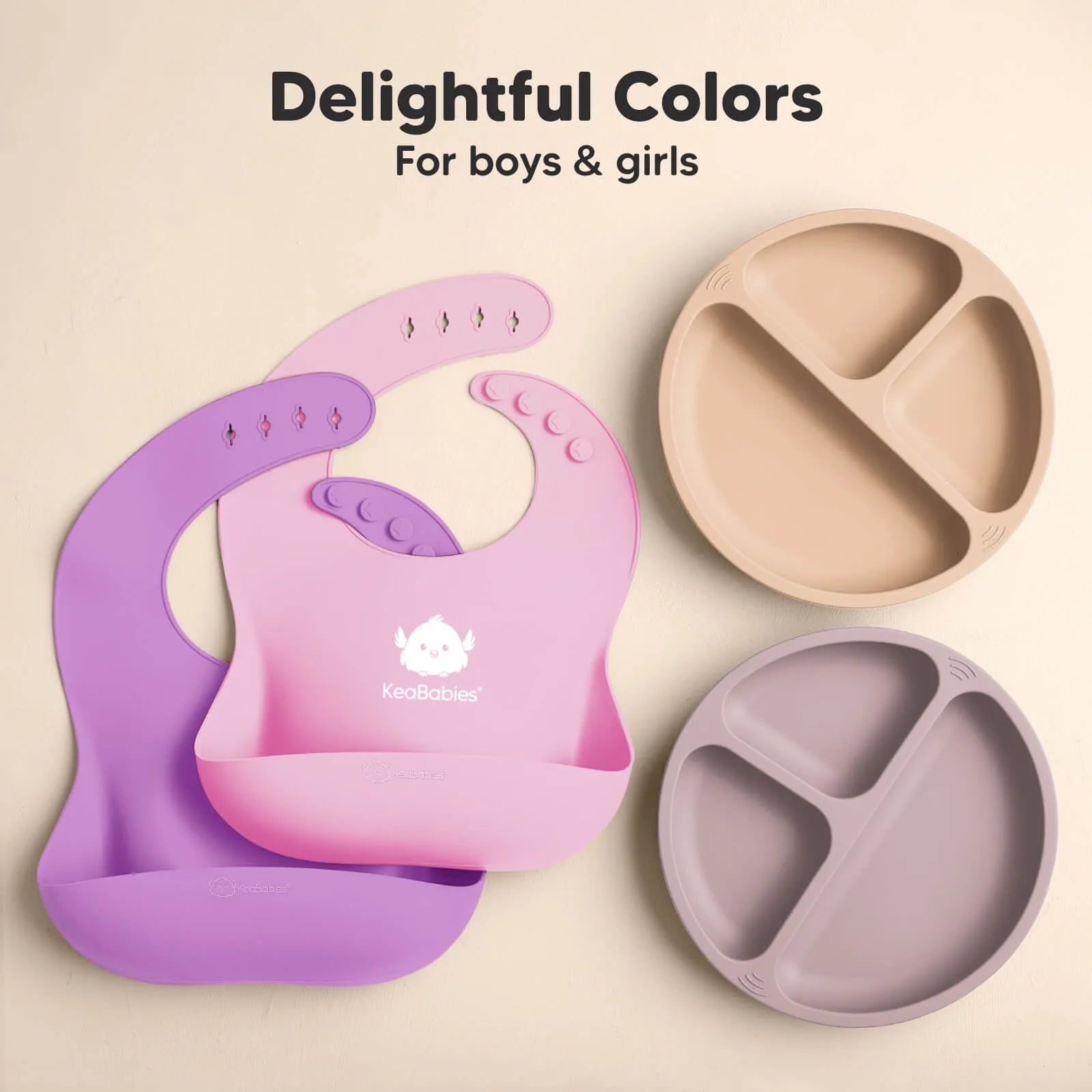 Silicone Bibs (Cotton Candy)