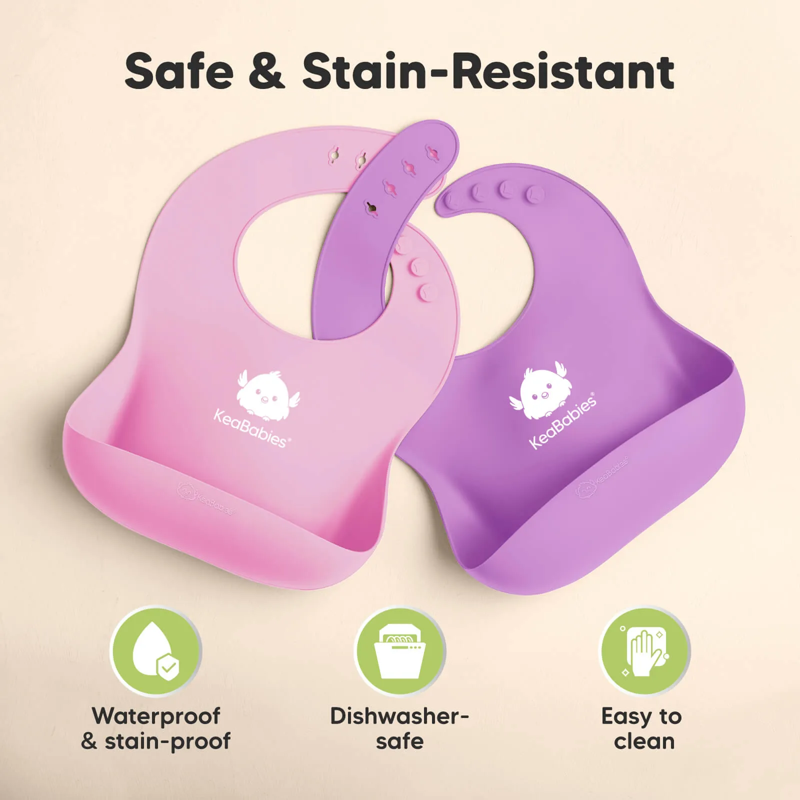 Silicone Bibs (Cotton Candy)