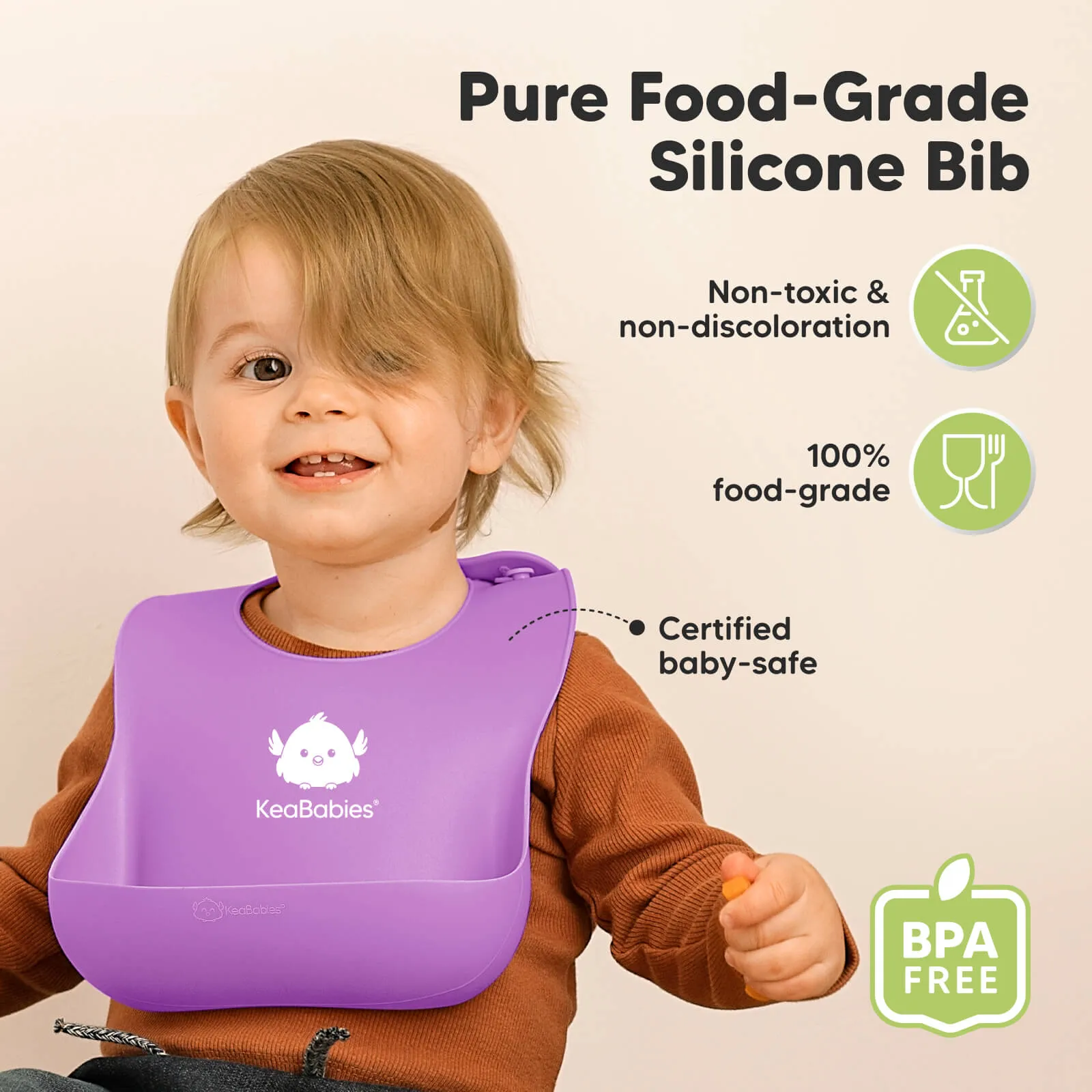 Silicone Bibs (Cotton Candy)