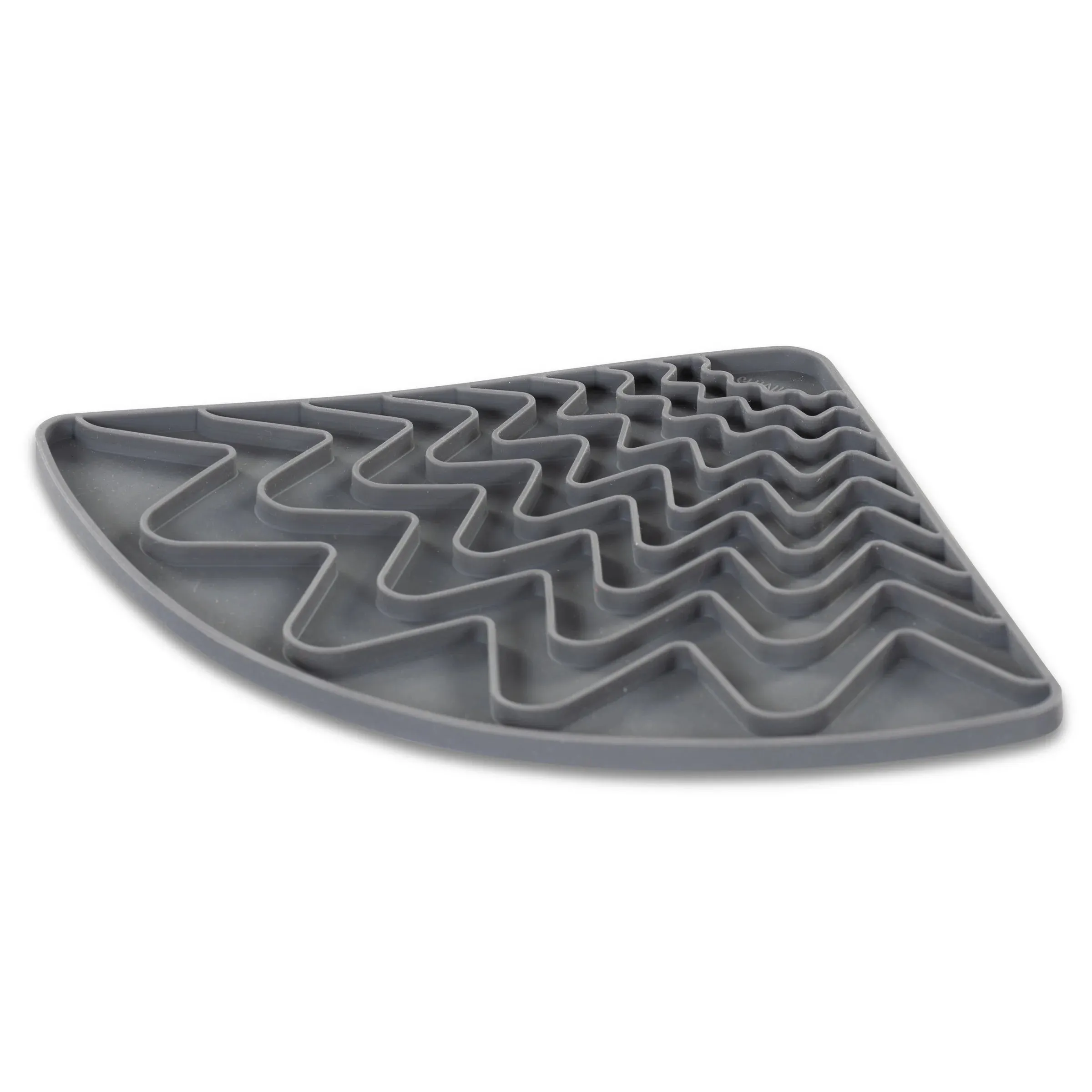 Silicone Triangle Lick Mat with Suction Cups, Size 9.5" x 6.5"
