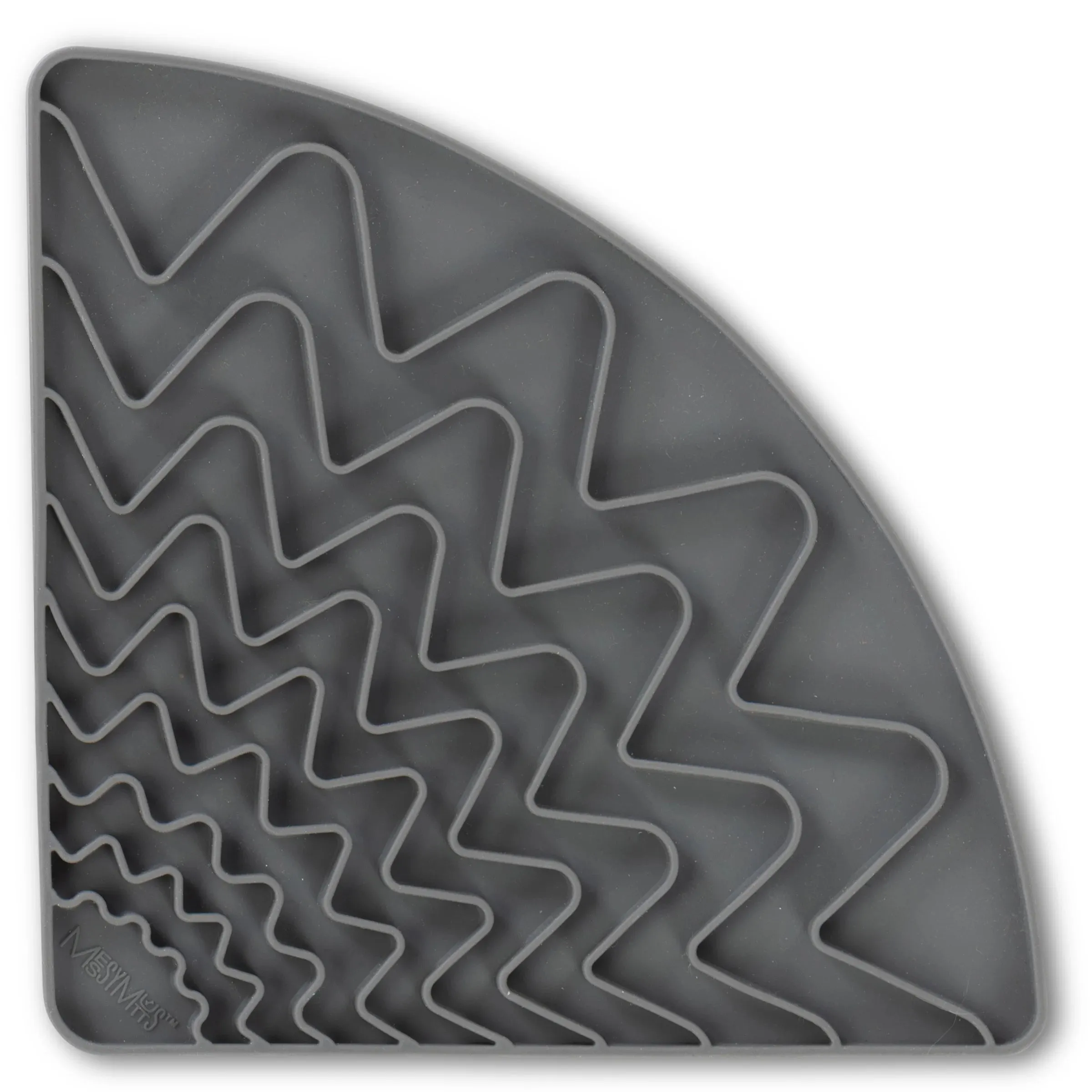 Silicone Triangle Lick Mat with Suction Cups, Size 9.5" x 6.5"