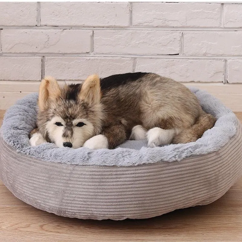 Soft Pet Bed with Detachable Cushion