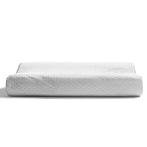 Tempur-Pedic TEMPUR-Ergo Neck Pillow Firm Support, Medium Profile, White