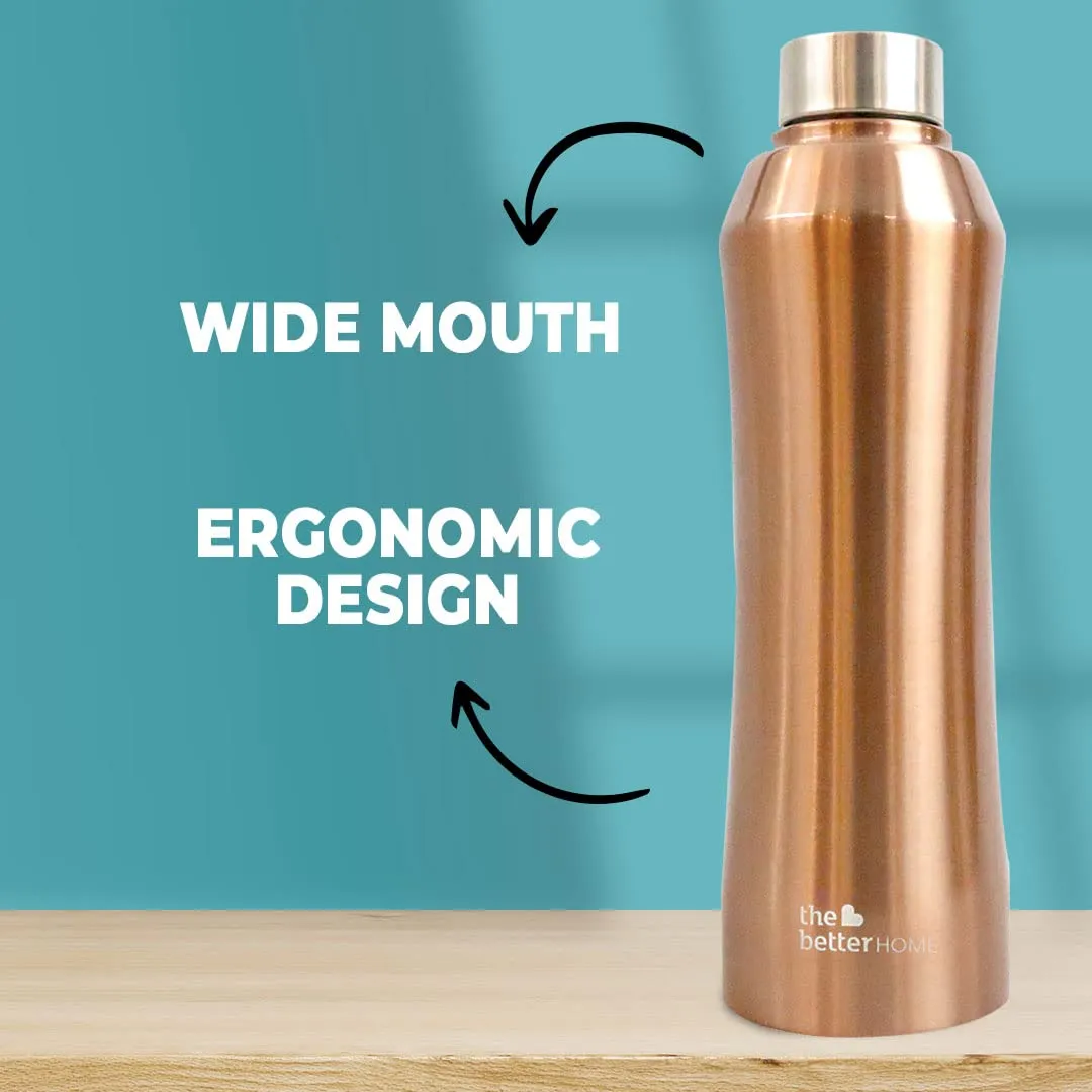 The Better Home Stainless Steel Water Bottle 1 Litre | Non-Toxic & BPA Free Water Bottles 1  Litre | Rust-Proof, Lightweight, Leak-Proof & Durable Steel Bottle For Home, Office & School‚Ä¶ (Pack of 50)