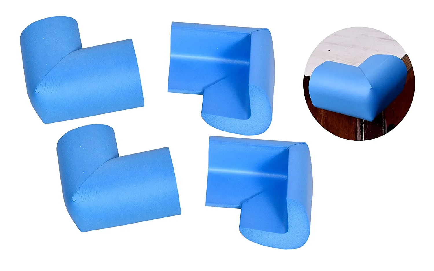 THE LITTLE LOOKERS Baby Proofing L-Shaped Corner Guards | Child Safety Edge Protectors | Baby Safety Furniture Cushion Corner | with Adhesive Tape for Babies/Kids/Children