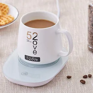 Tormeti Personal Coffee Mug & Coffee Warmer Auto Shut Off Desktop Heated Coffee Mug Warmer Hot Coffee Plate for Tea Joe Water Milk Hot Cocoa or Candle Wax with 500ml Coffee Mug
