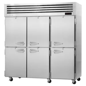 Turbo Air PRO-77-6H 77.75" 3 Section Heated Cabinet, 73.9 cu. Ft., 208/115v/60/1