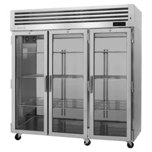 Turbo Air PRO-77H-G 77.75" 3 Section Heated Cabinet, 73.9 cu. Ft., 208-230v/115v/60/1