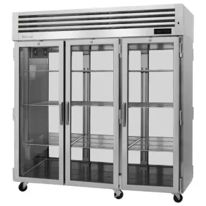 Turbo Air PRO-77H-G-PT 3 Section 77.75" Pass-Thru Heated Cabinet, 78.1 cu. Ft., 208-230v/115v/60/1