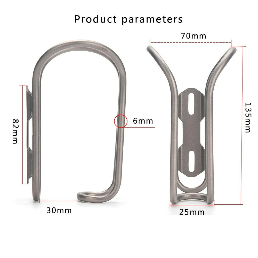 Ultralight Titanium Bicycle Water Bottle Cage  Bottle Holder with Free Bolts MTB Road Bike Bottle Bracket Bottle Rack Holder