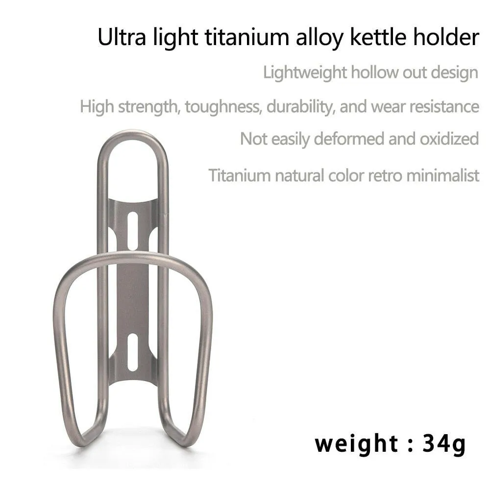 Ultralight Titanium Bicycle Water Bottle Cage  Bottle Holder with Free Bolts MTB Road Bike Bottle Bracket Bottle Rack Holder