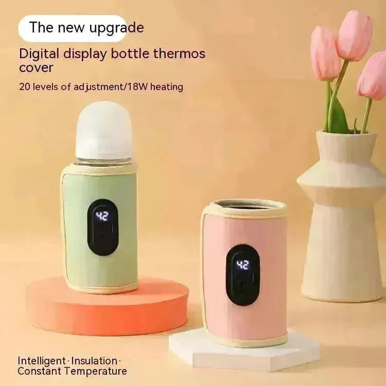 USB Intelligent Temperature Control Portable Milk Bottle Insulation Cover