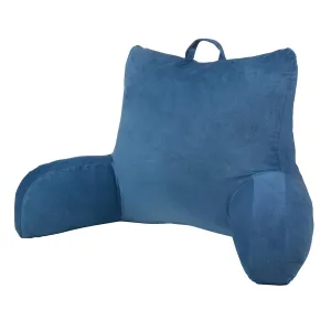 Velour Neck Back Lumbar Support Pillow Reading Pillow with Arms