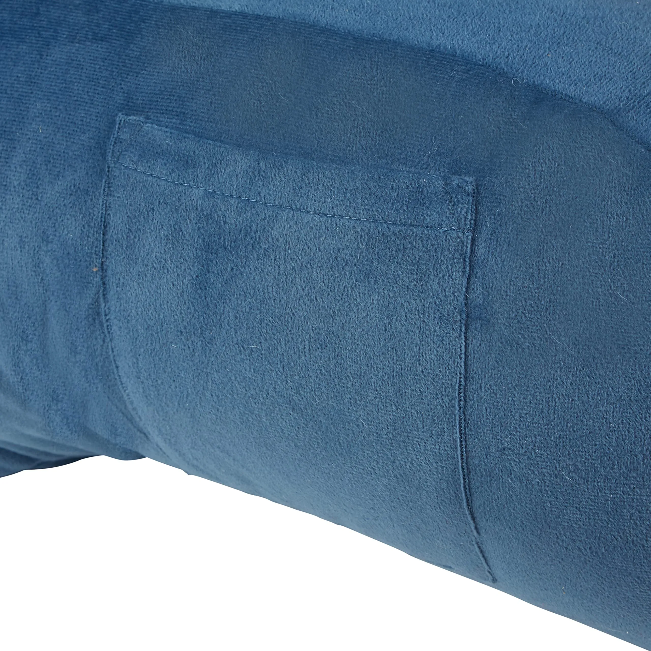 Velour Neck Back Lumbar Support Pillow Reading Pillow with Arms
