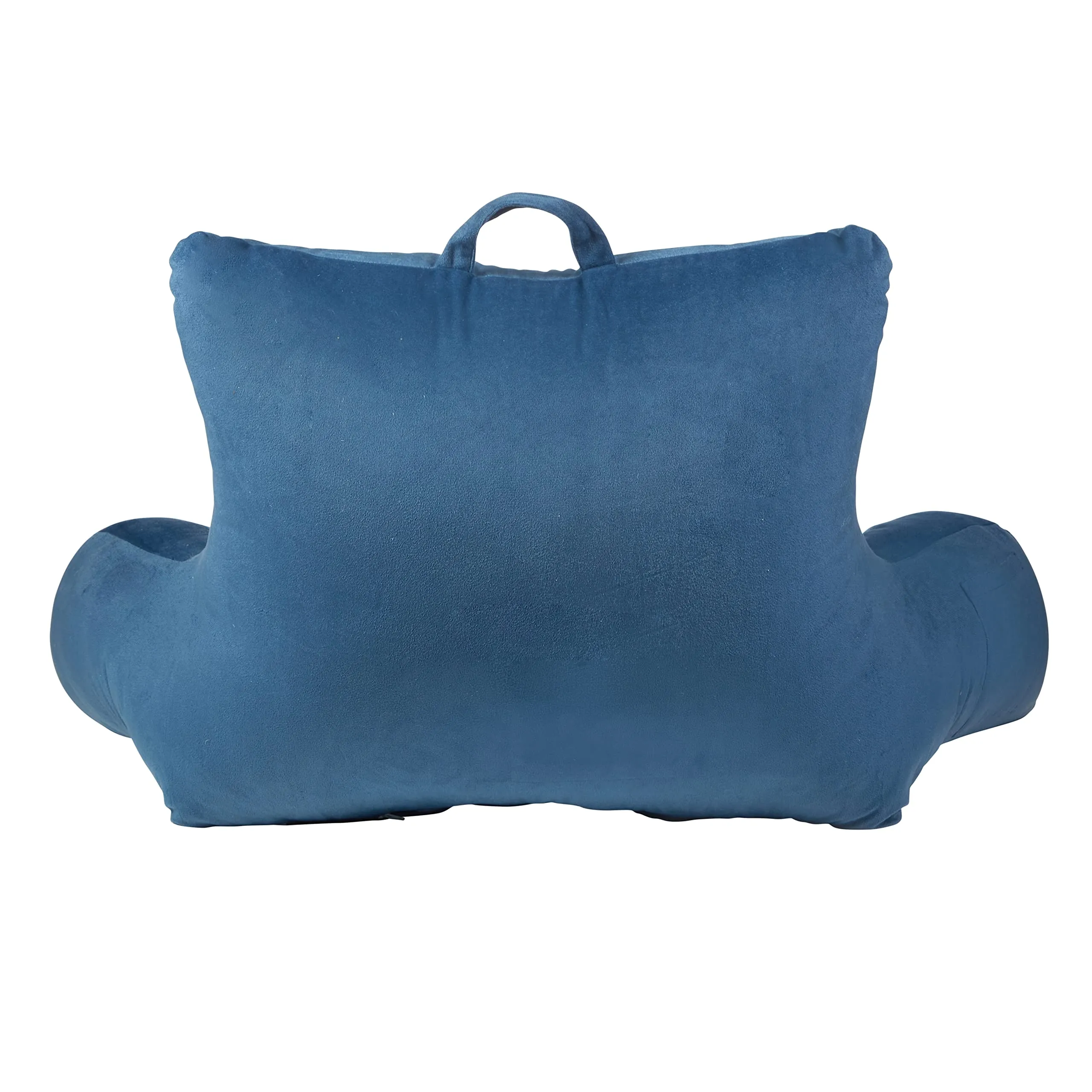 Velour Neck Back Lumbar Support Pillow Reading Pillow with Arms